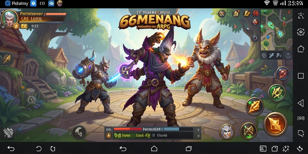 Tampilan seru gameplay ARPG di 66MENANG.