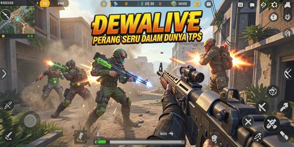 Tampilan aksi seru dalam gameplay DEWALIVE yang memukau.