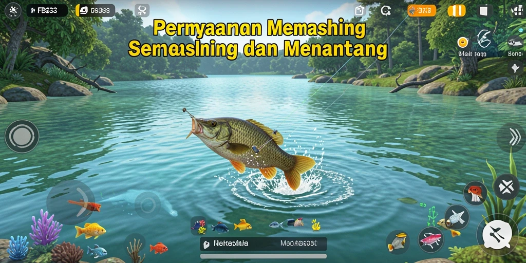 Gameplay FB333 yang seru dengan pengalaman memancing yang memukau.