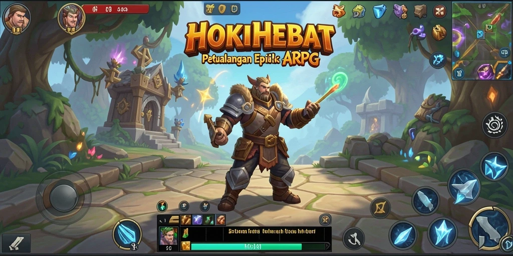 Gameplay seru dalam HOKIHEBAT dengan aksi pertempuran yang menarik.