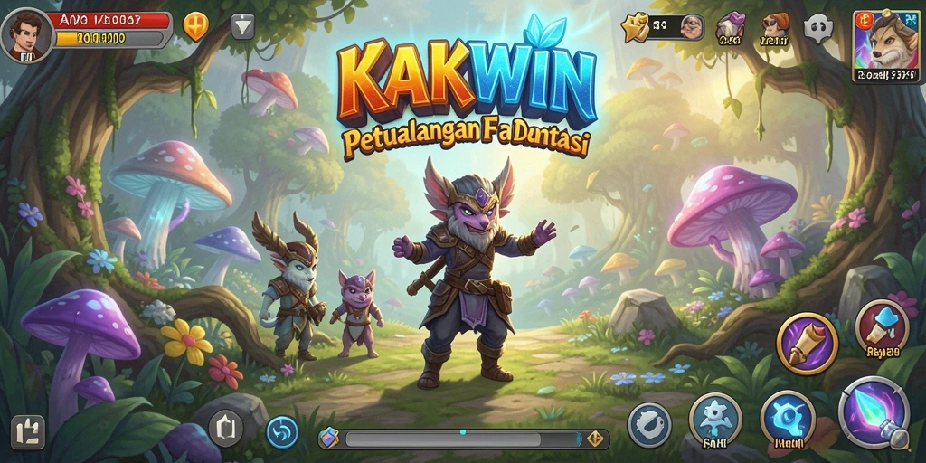Gameplay KAKWIN yang penuh aksi dan petualangan seru.