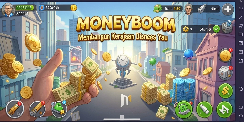 Tampilan gameplay MONEYBOOM yang menarik dan strategis.