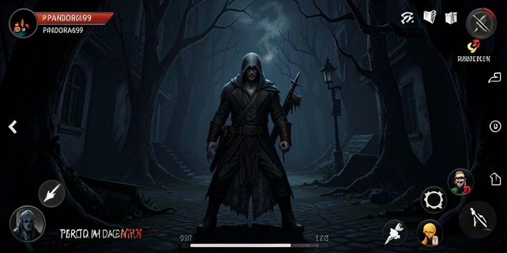 Tampilan gameplay menegangkan di PANDORA99 dengan suasana Horror yang mendalam.