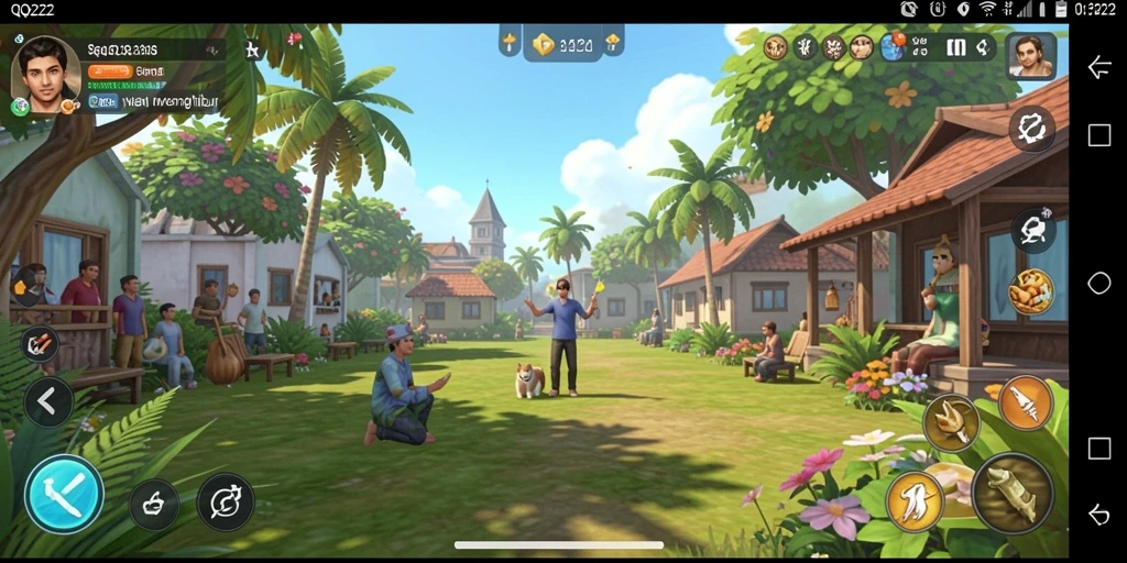 Tampilan gameplay menarik dan menghibur dari QQ222.