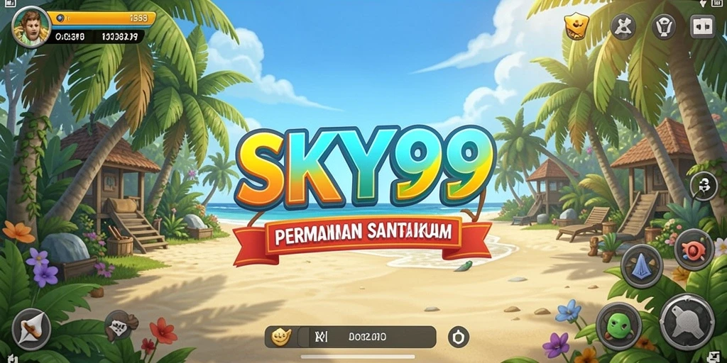 Tangkapan layar gameplay SKY99 yang penuh warna dan menyenangkan.